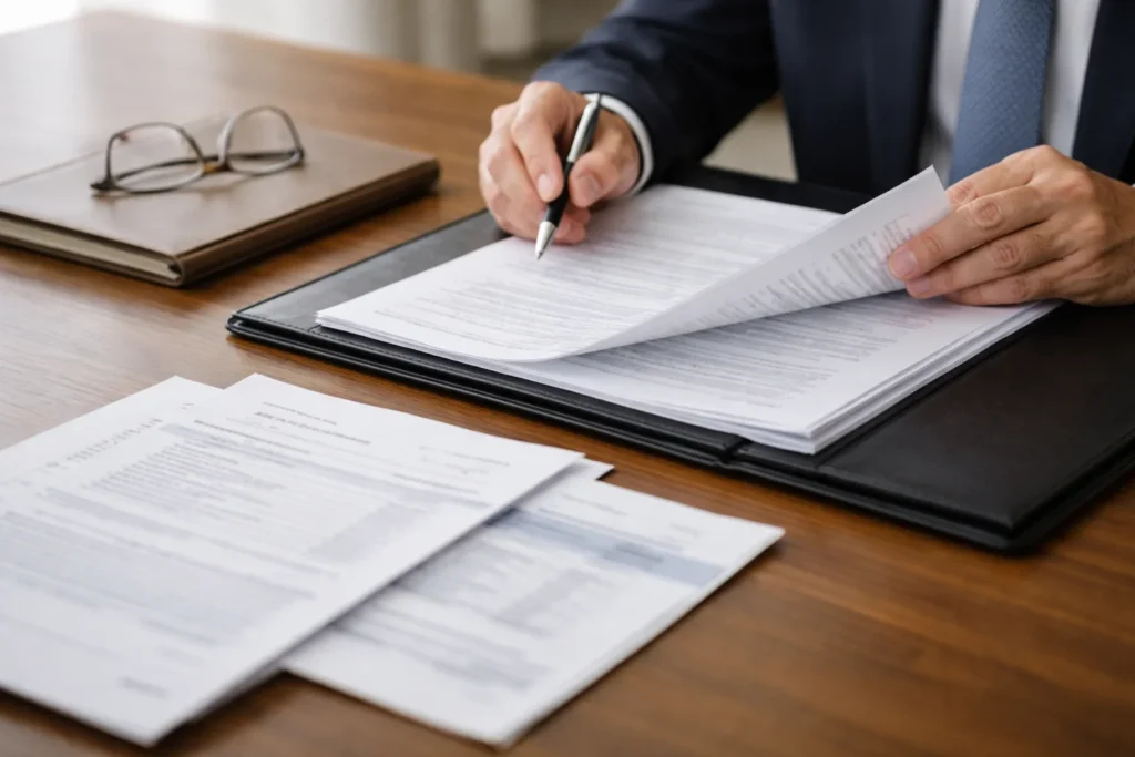 Firma de una constitución de sociedad limitada