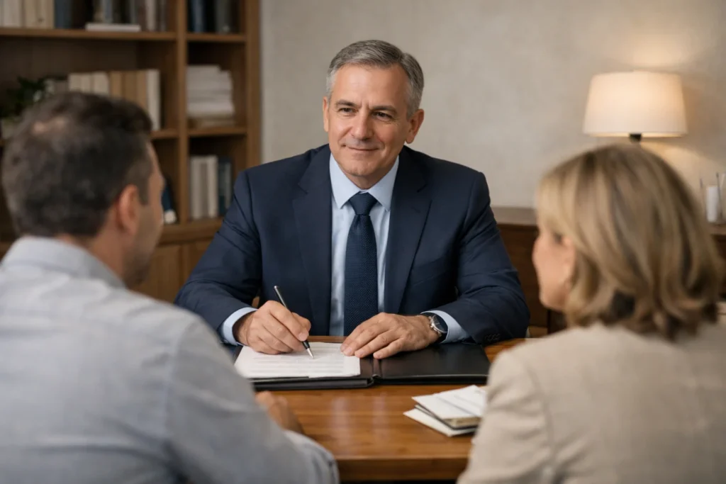 Atención personalizada en una notaría de Barcelona centro